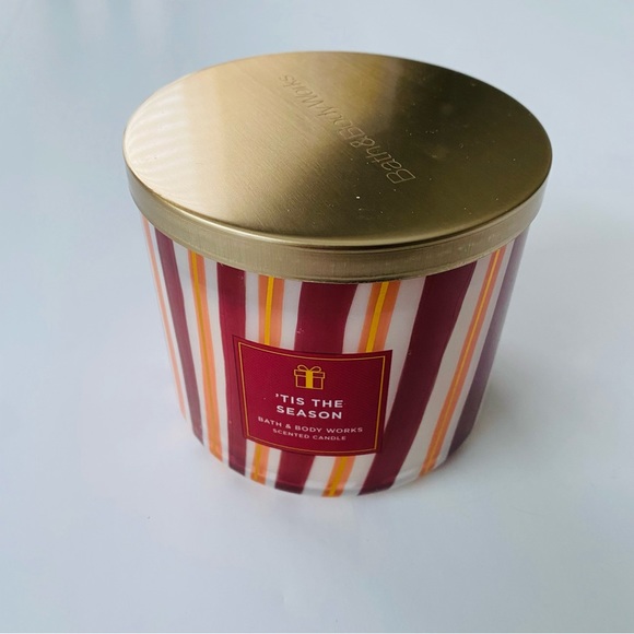 Bath & Body Works Other - Bath & Body Works | Tis the Season 3 Wick Candle Apple Cinnamon NWT